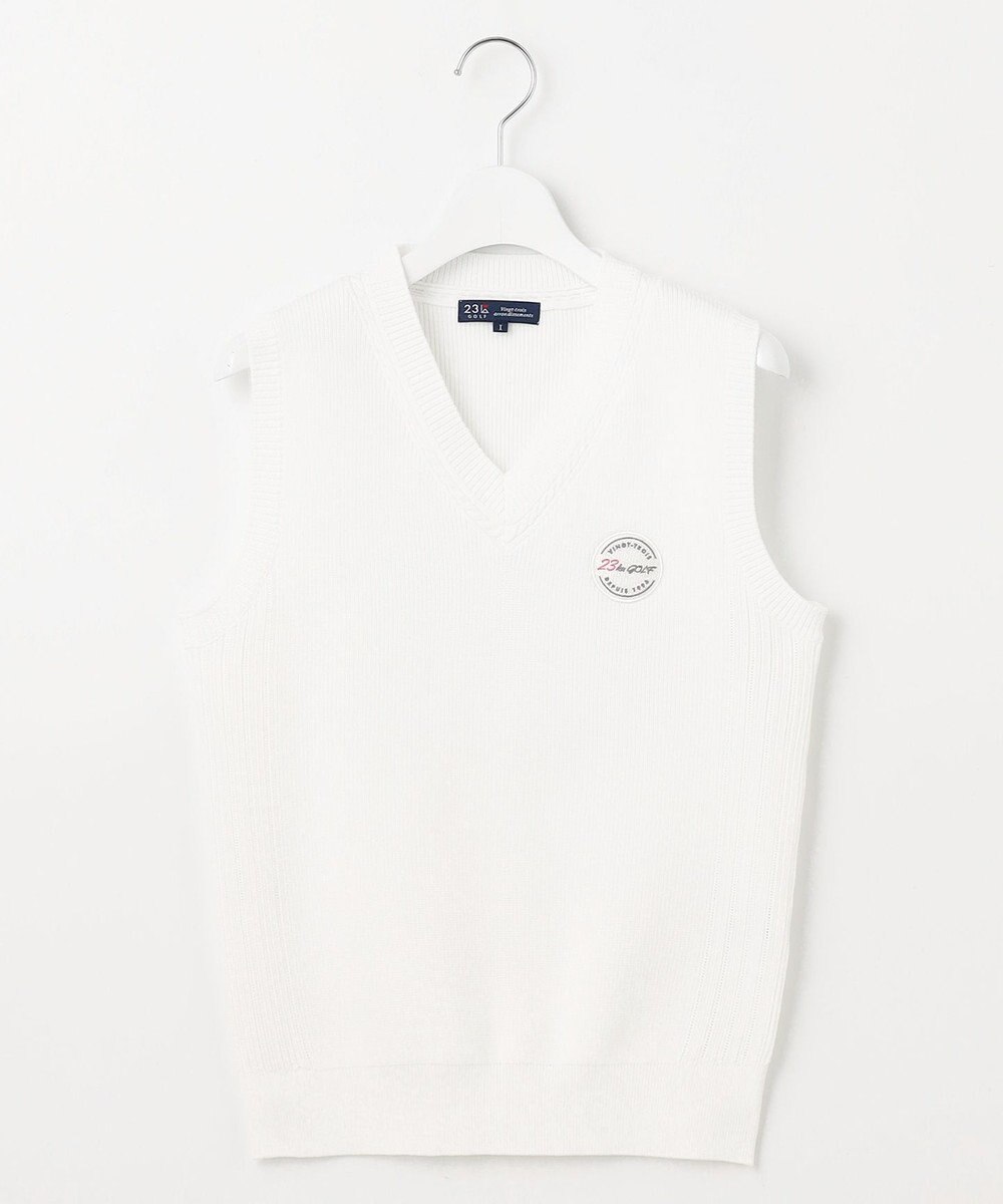23区GOLF 【WOMEN】【ウォッシャブル】ニット ベスト 