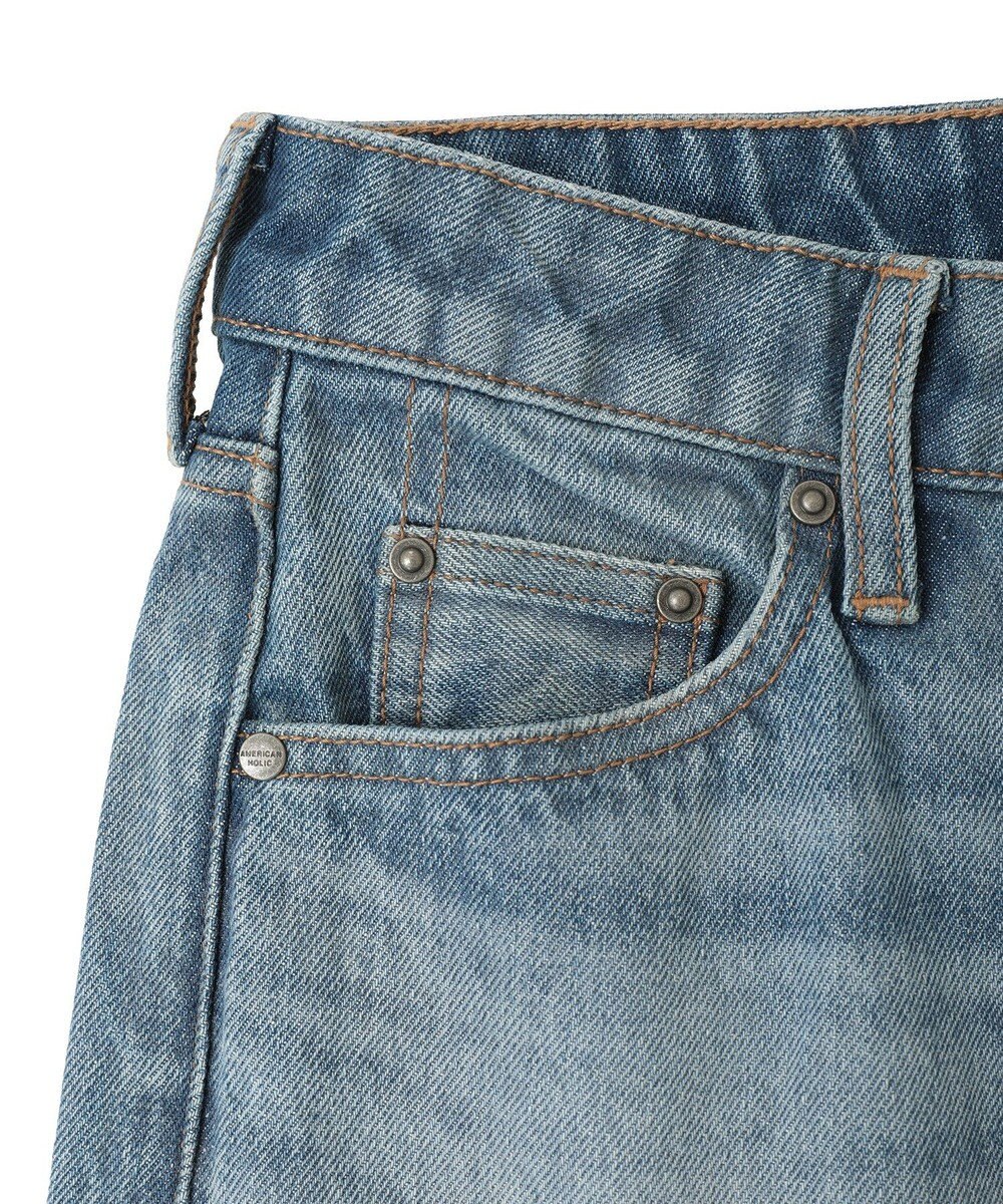 AMERICAN HOLIC ルーズストレートデニムパンツ 