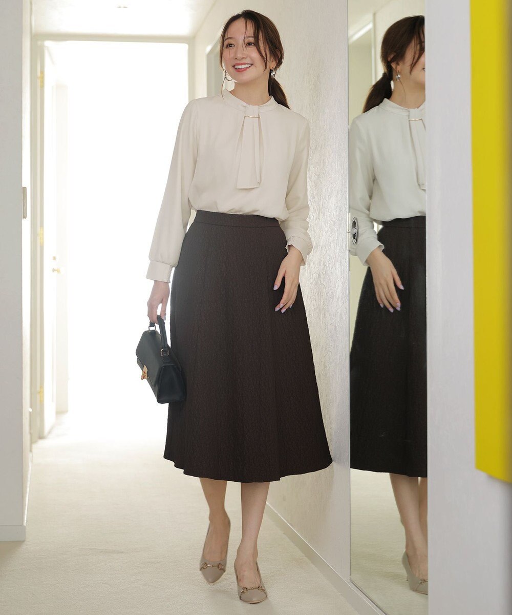 ANY SIS L 【4WAY・裏起毛】エニポカ ボウタイ ブラウス 