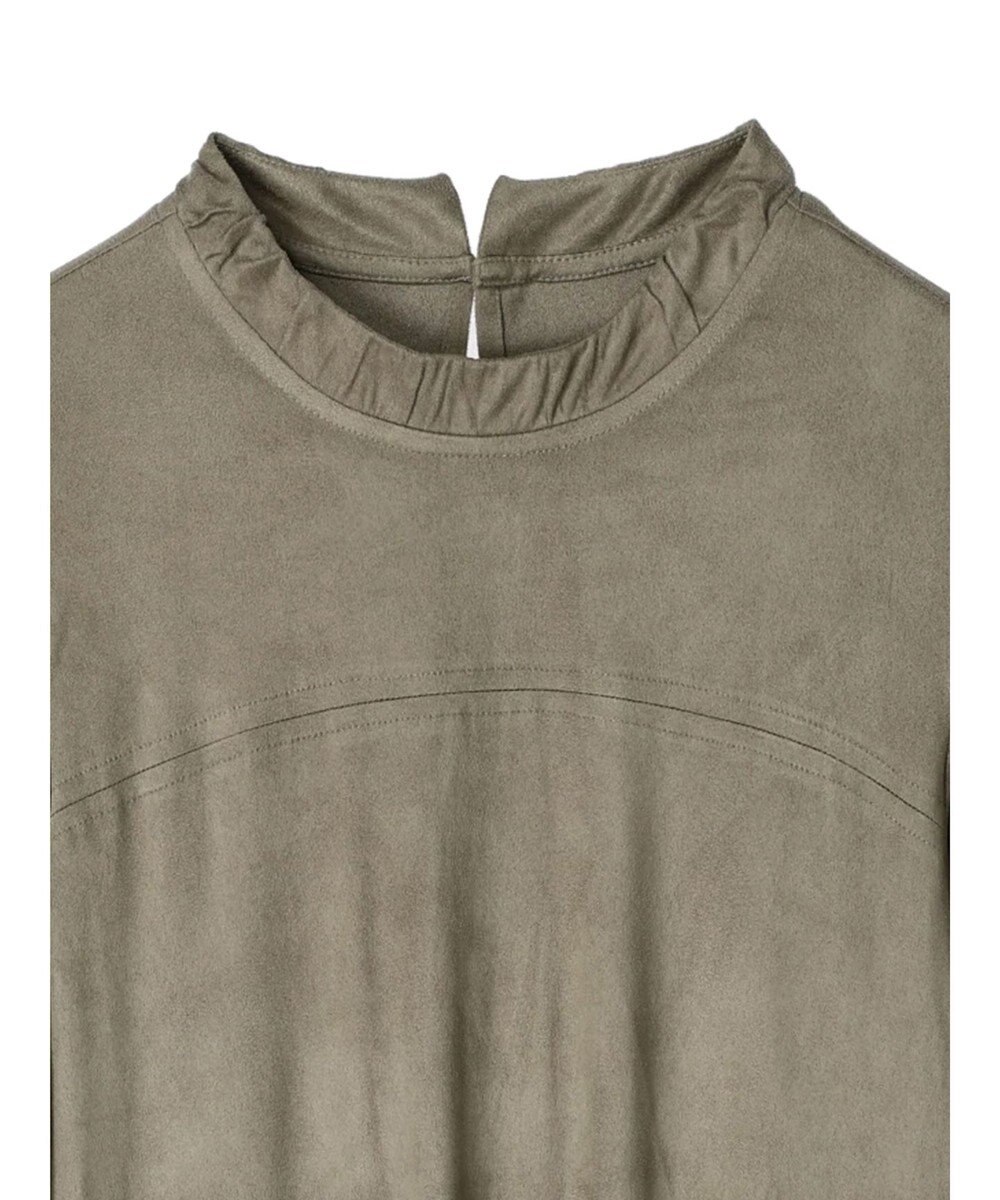 Green Parks ■ＥＳＣＡＲ　スエード調ギャザーキリカエワンピース 