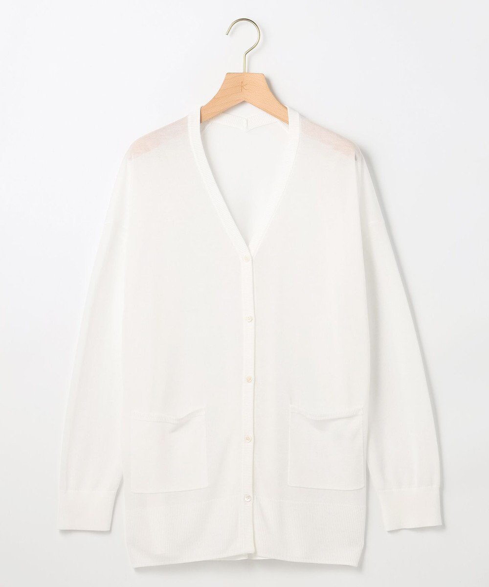 組曲 S 【先行予約】シアーニットVネック カーディガン 