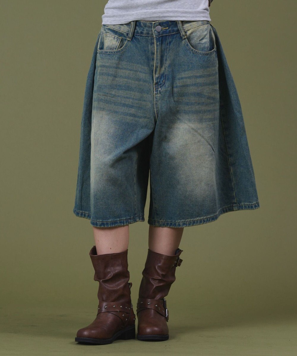 WEGO バギーハーフデニム 