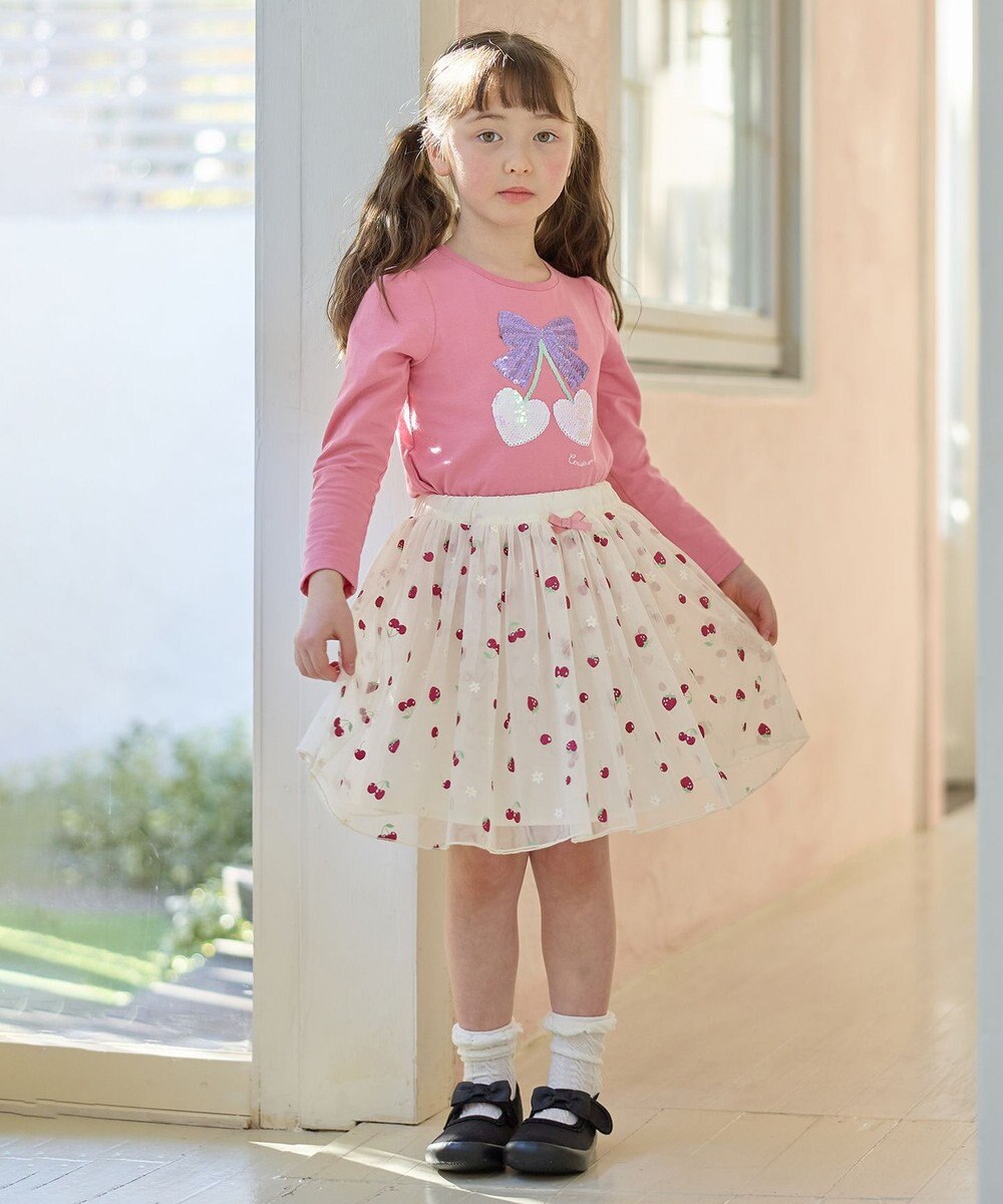 ANY KIDS ミラクルスパンコール 長袖 Tシャツ 