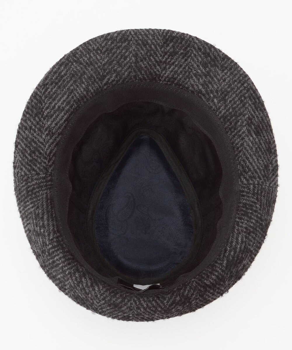 JOSEPH ABBOUD 尾州産カシミヤブレンド×アルパカ混素材カシミヤブレンドアルパカヘリンボーン ハット 