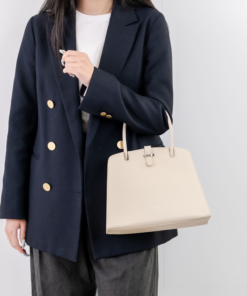 blancle シュリンクレザー ワンハンドルフォーマルバッグ 