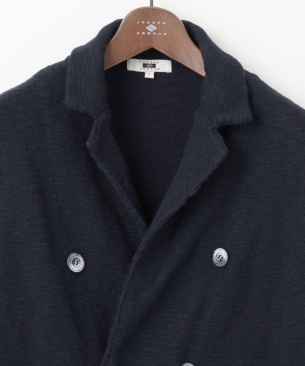 JOSEPH ABBOUD 【イタリア糸使用】コットンスラブ ニット ジャケット 