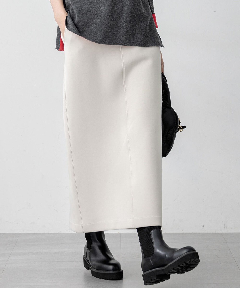 23区 S 【洗える】コットンエアーダンボール Iライン スカート 