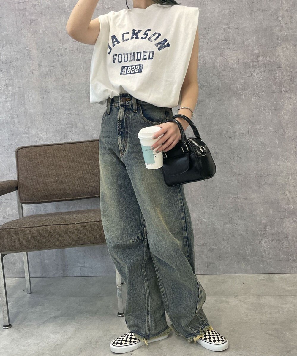 WEGO タックノースリーブT 