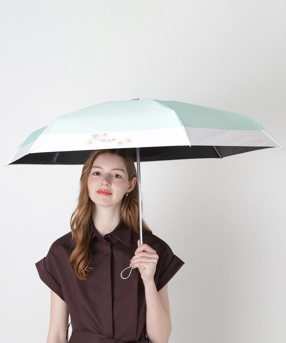 MOONBAT 【WEB限定/一級遮光99.99%】晴雨兼用折りたたみ日傘 ポール&ジョー(PAUL & JOE ACCESSOIRES)クリザンテーム/バイカラー 雨の日OK 遮熱 簡単開閉 UV 晴雨兼用 