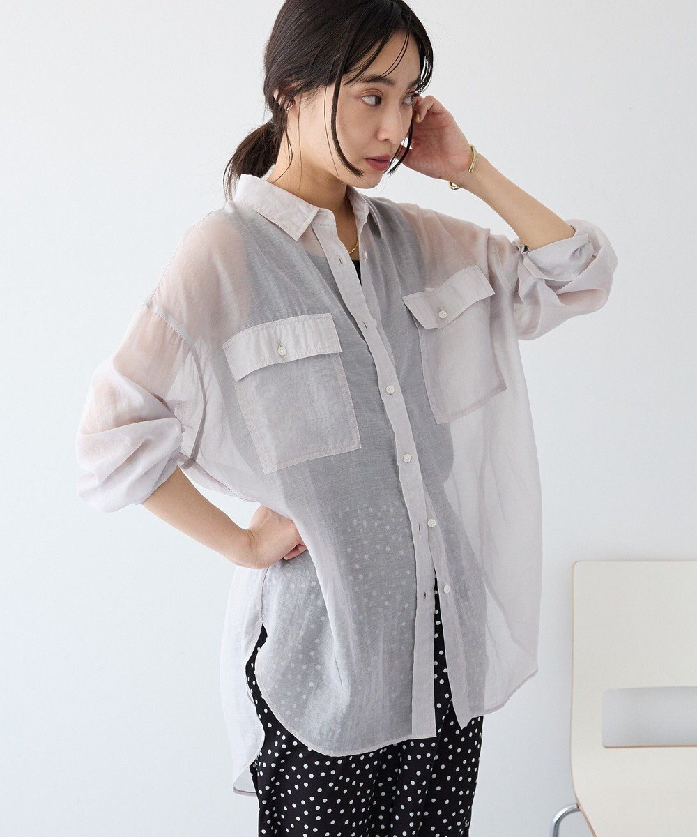 CRAFT STANDARD BOUTIQUE シアーハオリシャツ 