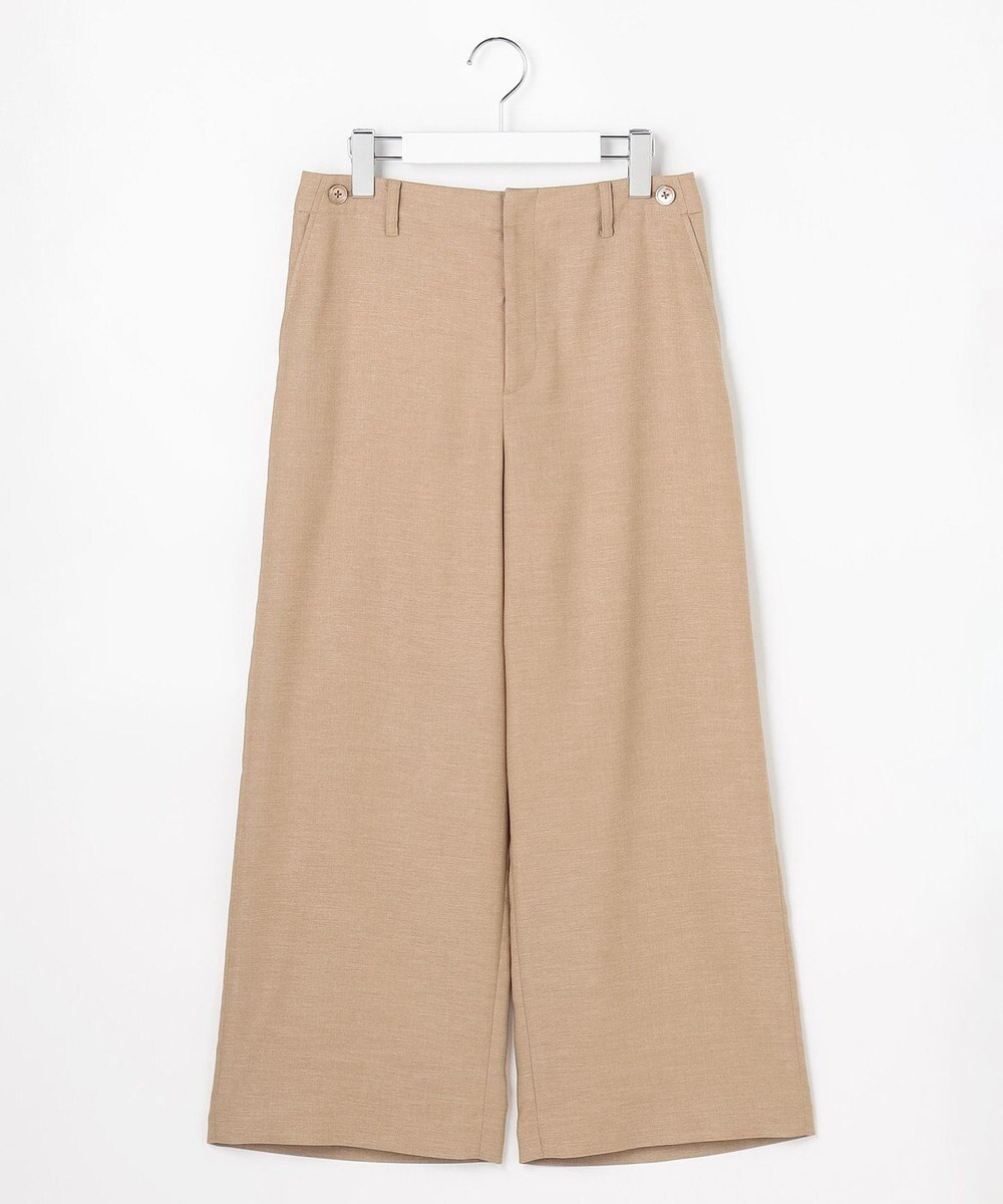 J.PRESS LADIES L FLAXASAオックス ワイド ストレート パンツ 