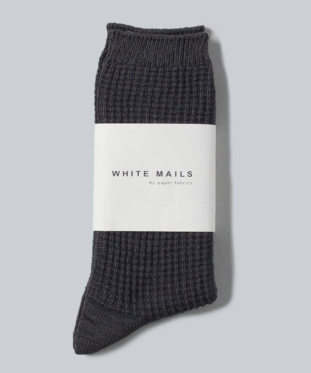 WHITE MAILS PAPER ジャガードソックス 