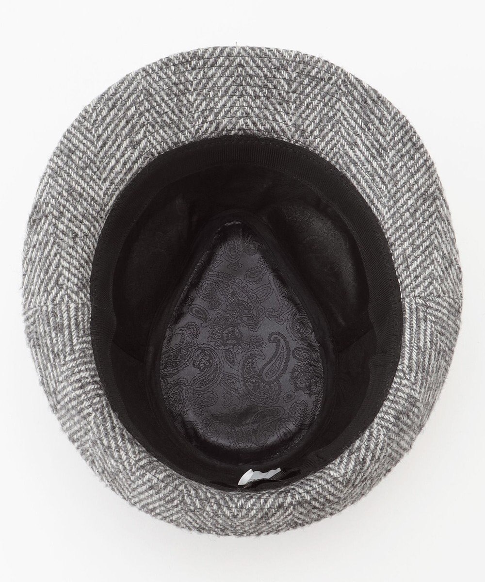 JOSEPH ABBOUD 尾州産カシミヤブレンド×アルパカ混素材カシミヤブレンドアルパカヘリンボーン ハット 