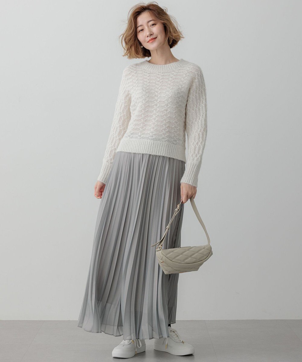 23区 S ホイルプリントプリーツ スカート 