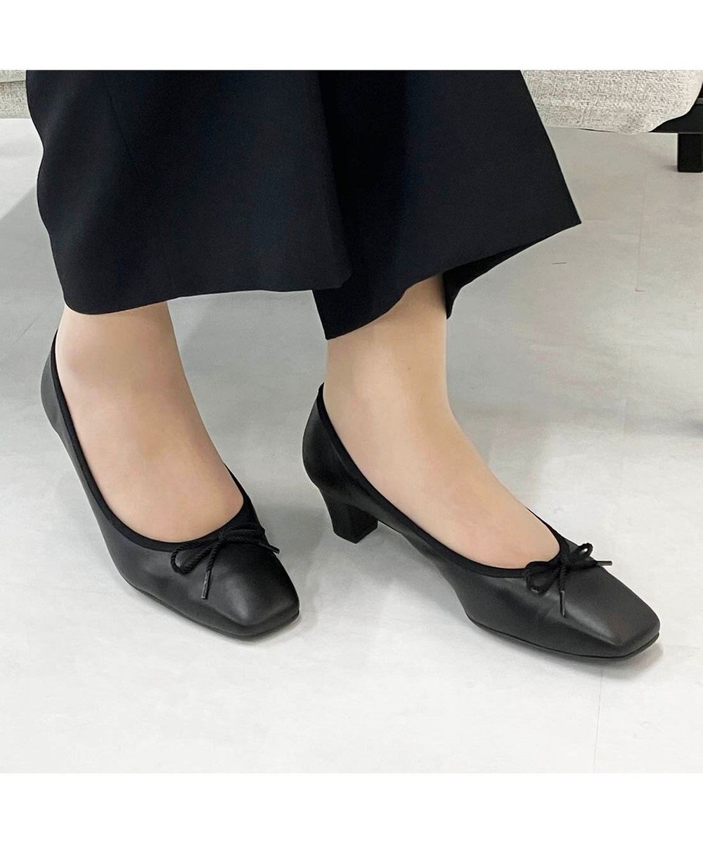 Riz raffinee <Riz raffinee>【WEB限定】スクエアトゥリボンパンプス 