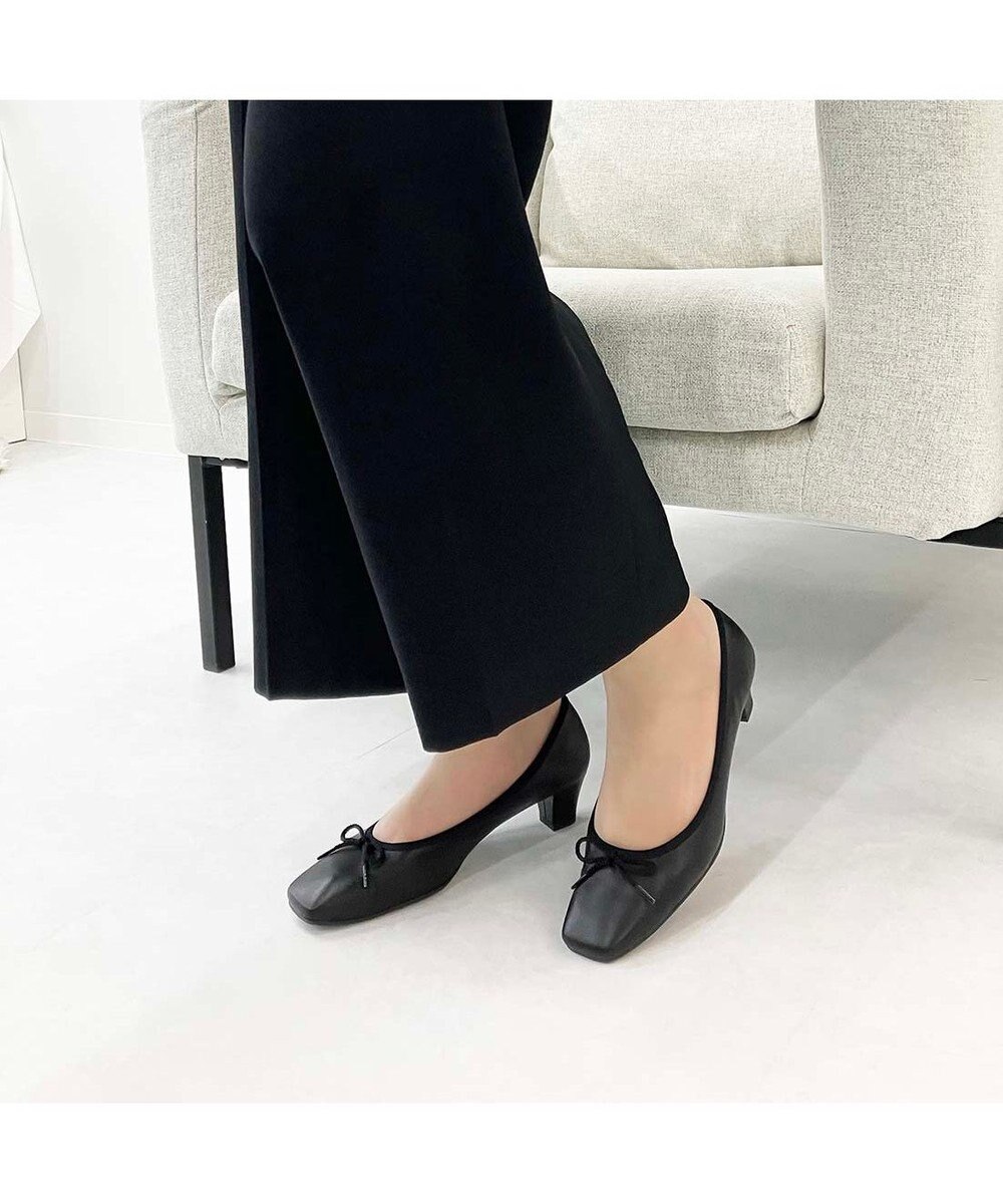 Riz raffinee <Riz raffinee>【WEB限定】スクエアトゥリボンパンプス 