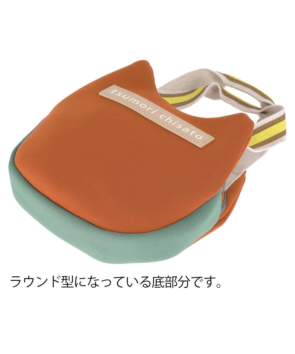 tsumori chisato CARRY ネコかおウレタン ミニバッグ ハンドバッグ 猫モチーフ 
