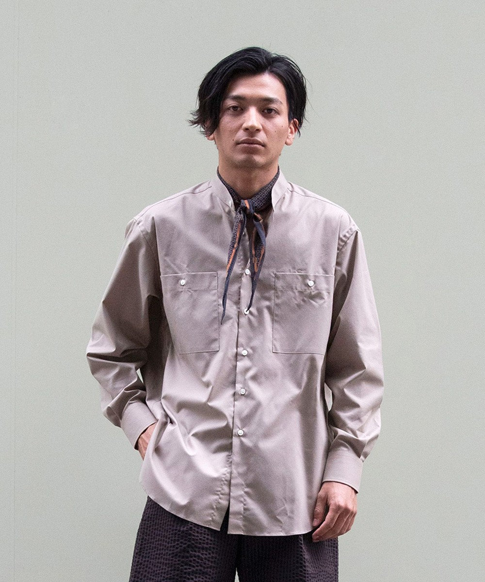 GIZA 100/2 バンドカラーシャツ / KASHIYAMA | ファッション通販