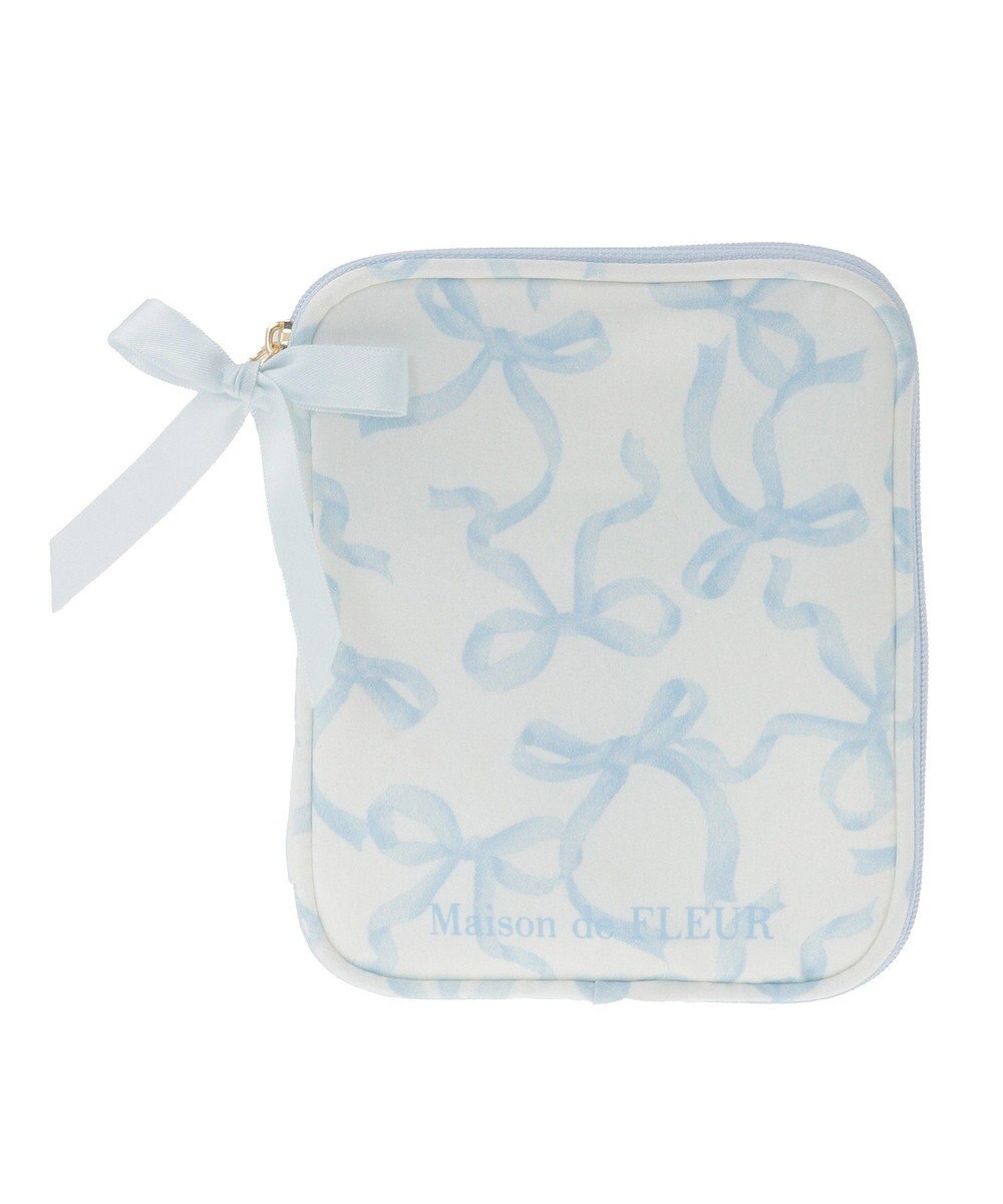 Maison de FLEUR リボンプリントマルチケース 