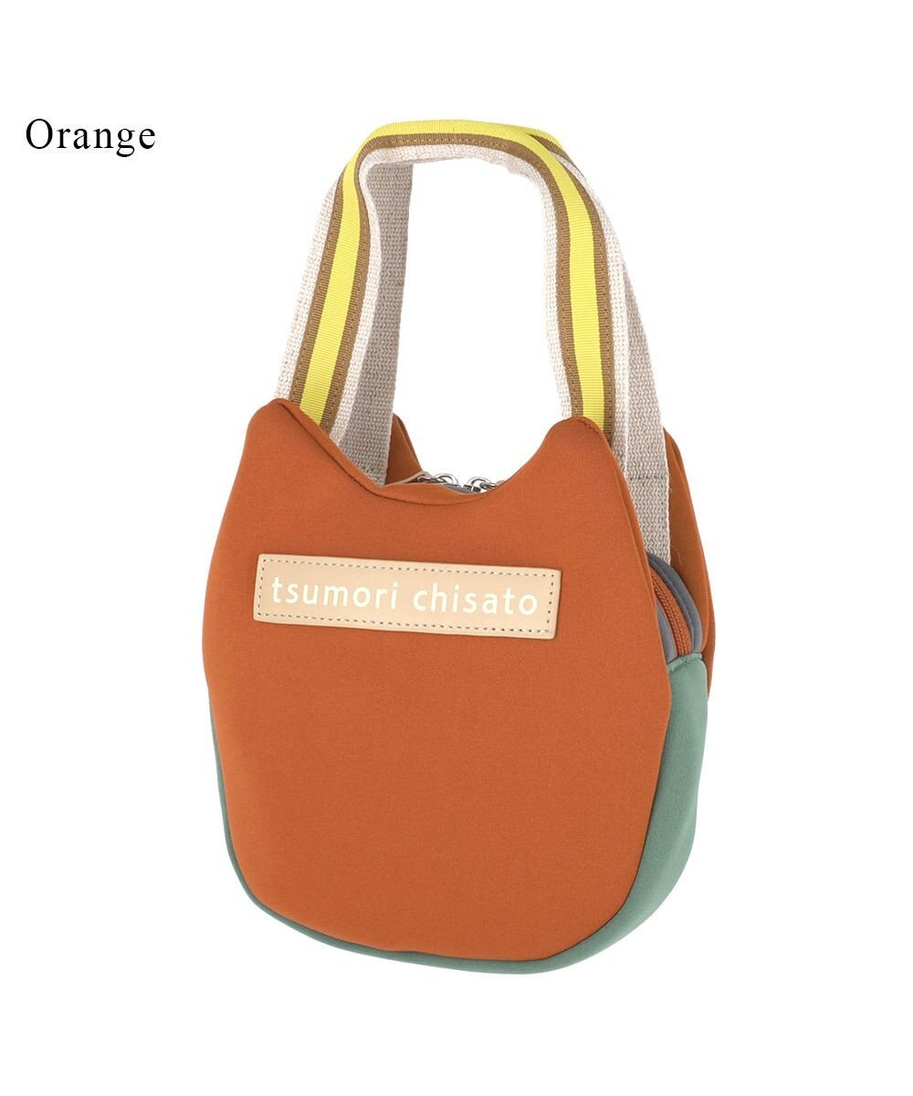 tsumori chisato CARRY ネコかおウレタン ミニバッグ ハンドバッグ 猫モチーフ 