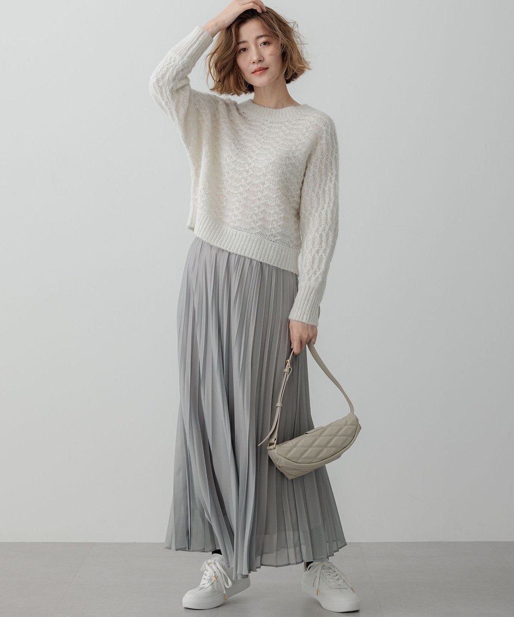 23区 S ホイルプリントプリーツ スカート 