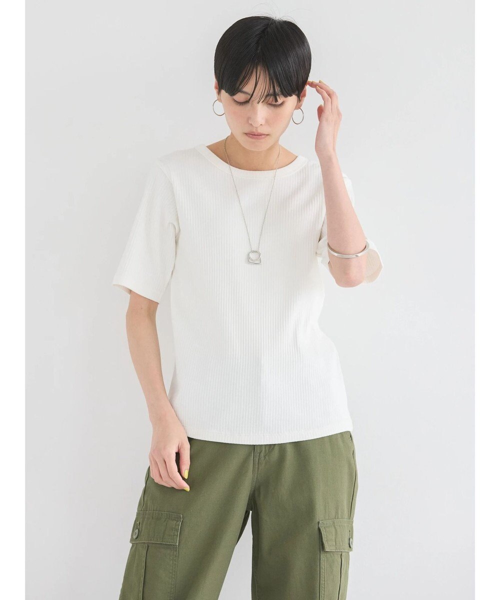 AMERICAN HOLIC 抗菌防臭針抜きテレコカットプルオーバー 