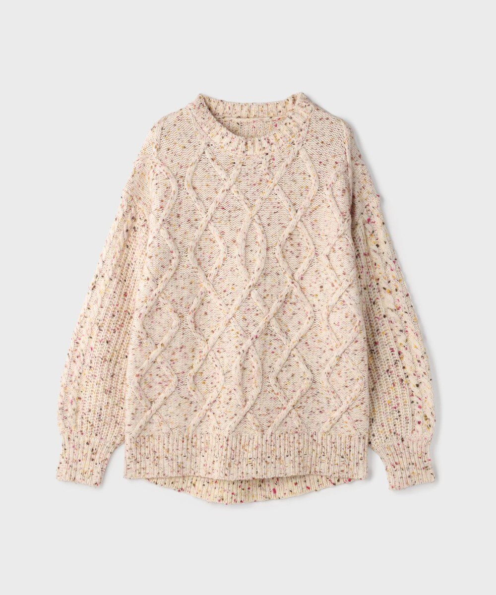 GRACE CONTINENTAL ケーブルニットトップ 