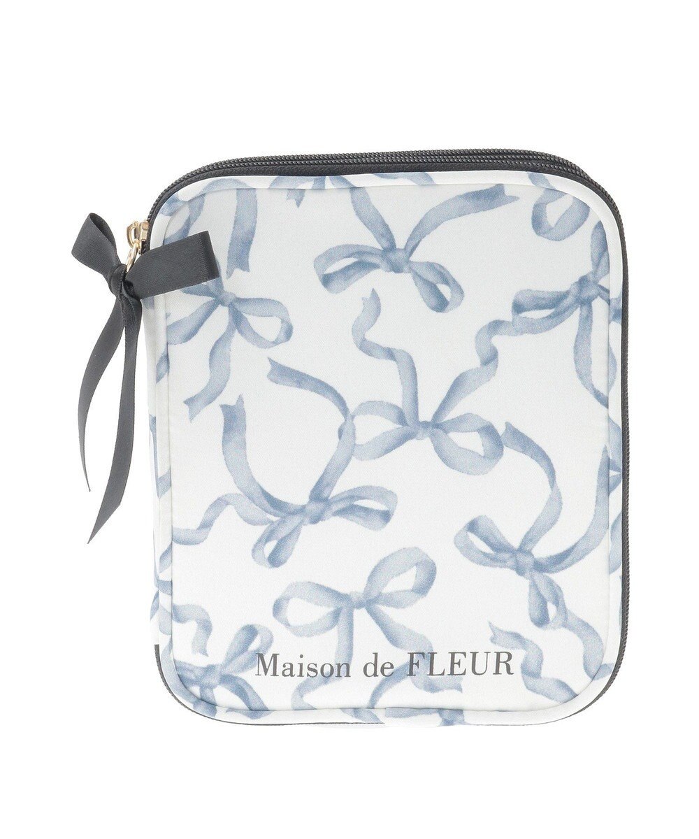 Maison de FLEUR リボンプリントマルチケース 