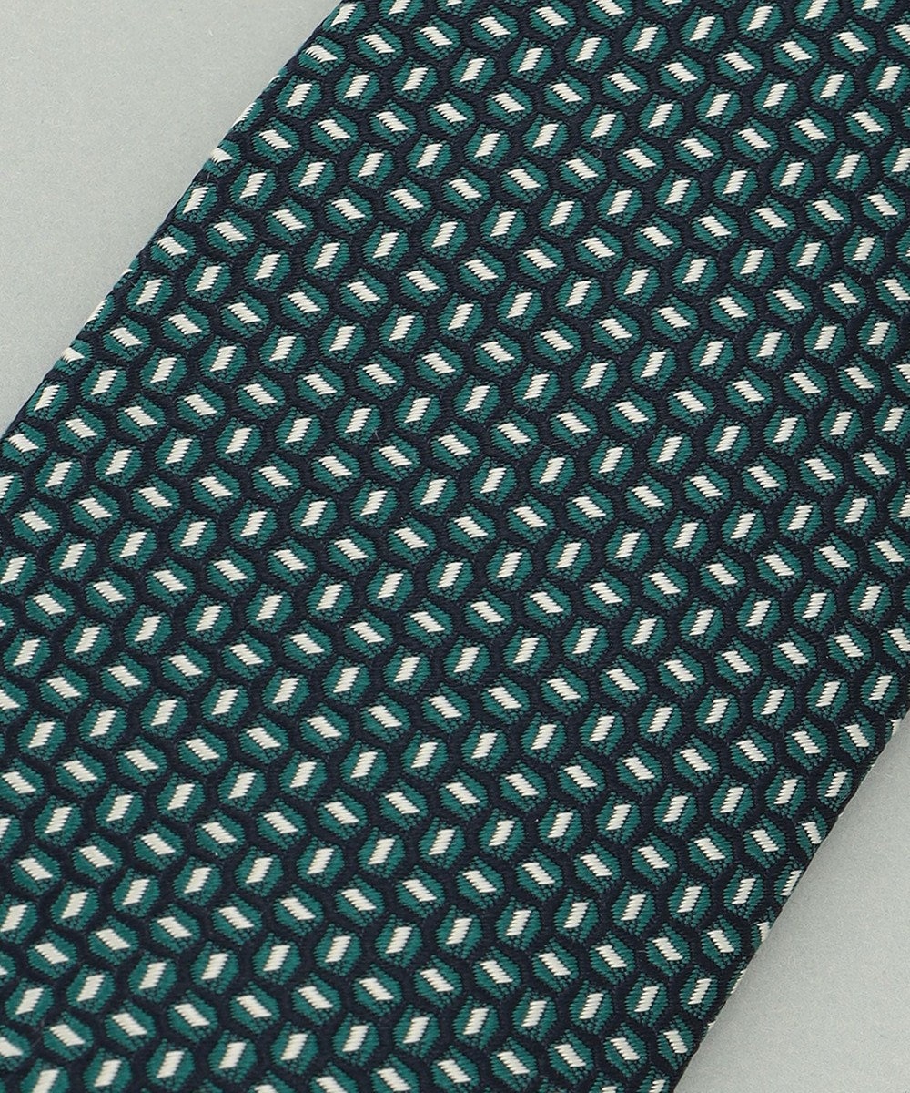 GOTAIRIKU 【日本製】西陣ネクタイ_ネイビー×グリーン系 