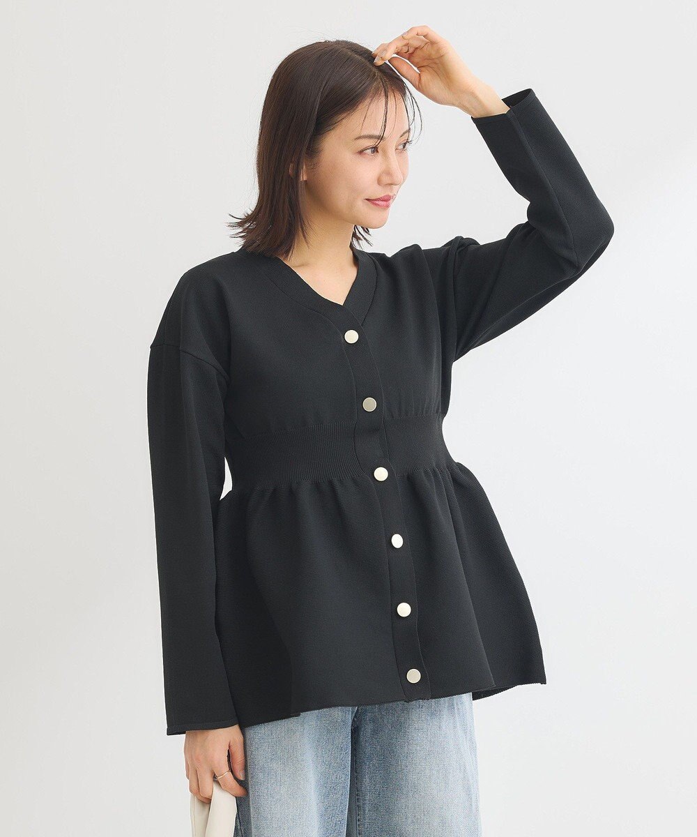 Green Parks ・ＡＮＤＳＥＡＲＣＨ　ペプラムニットカーディガン 