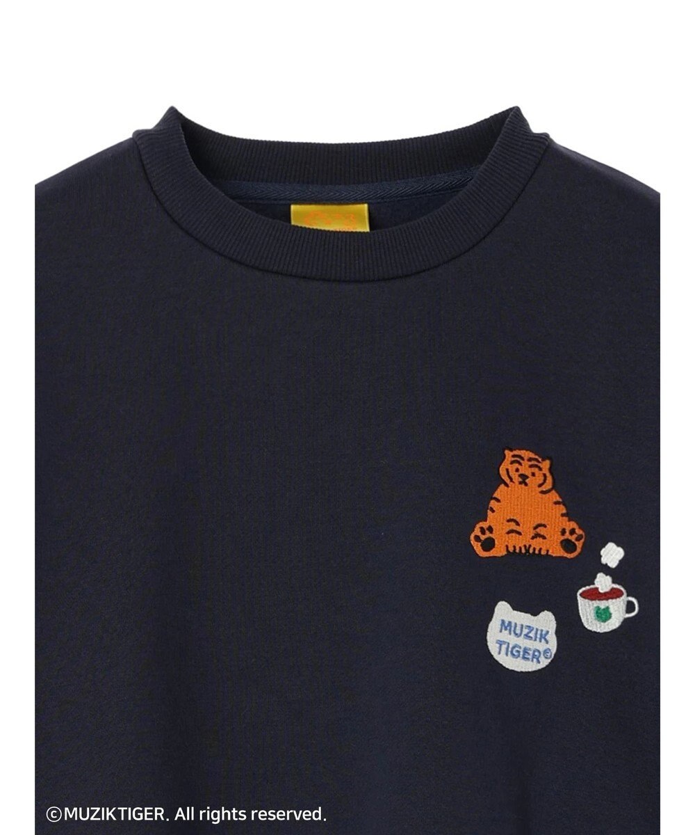 Green Parks ムジークタイガー／裏起毛刺しゅうプルオーバー 