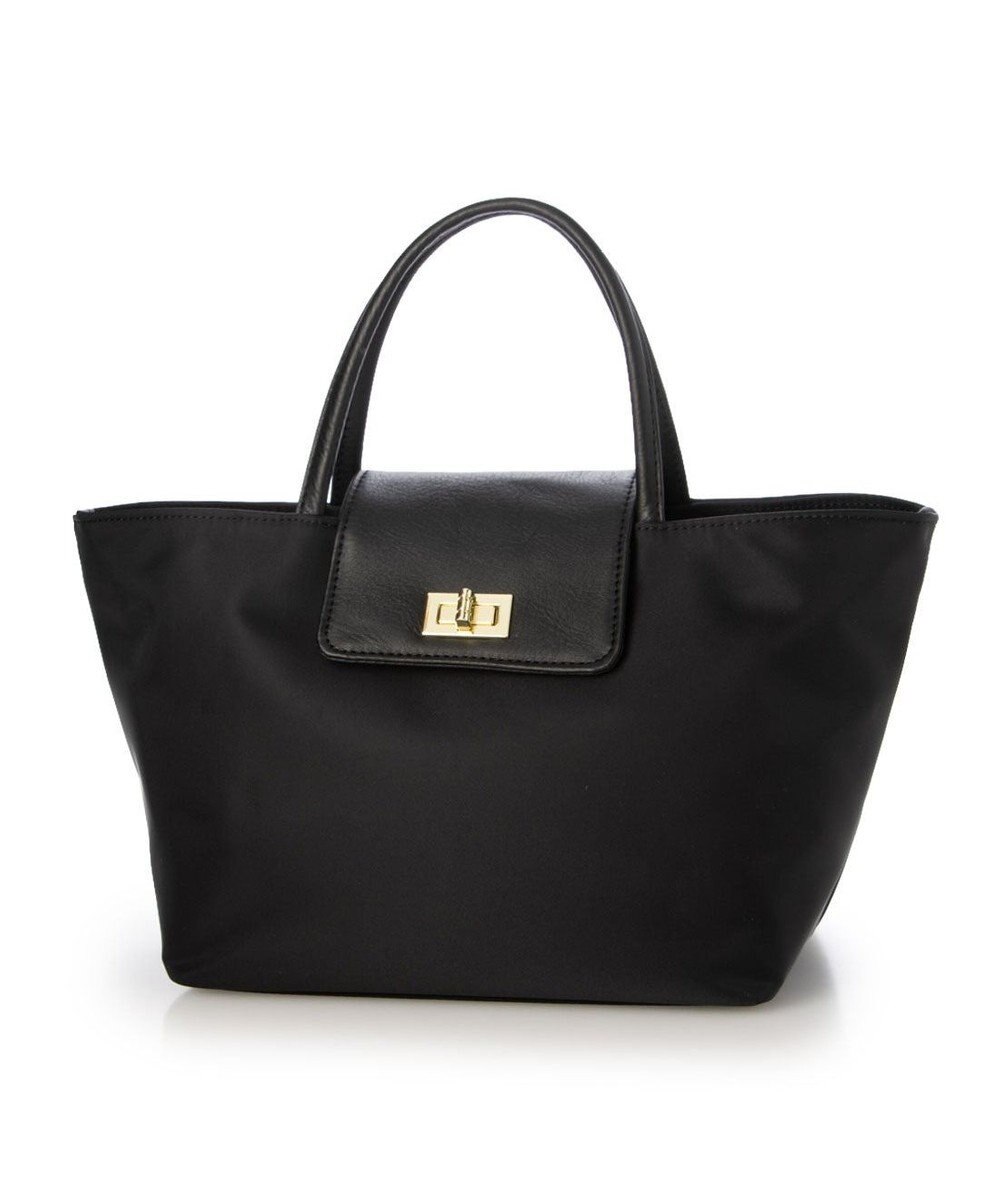 UNBILLION VERYコラボ ペルケ perche / ミニ牛革フラップナイロントートバック 