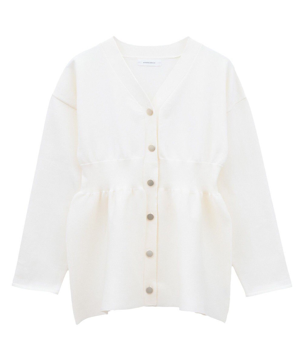 Green Parks ・ＡＮＤＳＥＡＲＣＨ　ペプラムニットカーディガン 