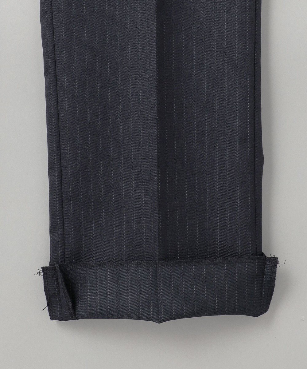 GOTAIRIKU シワになりにくい【御幸毛織/みゆきけおり】DRY SPINNER(ドライスピナー)スーツ（ダークグリーンストライプ） 