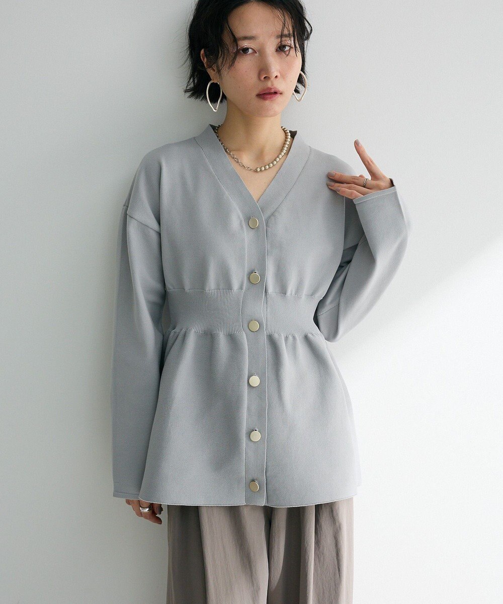 Green Parks ・ＡＮＤＳＥＡＲＣＨ　ペプラムニットカーディガン 