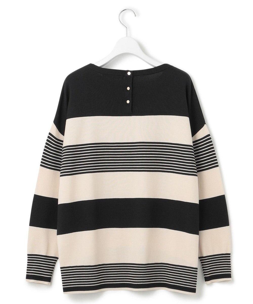 23区 L 【洗える】ウールコットンストレッチ オーバーサイズ ニット 