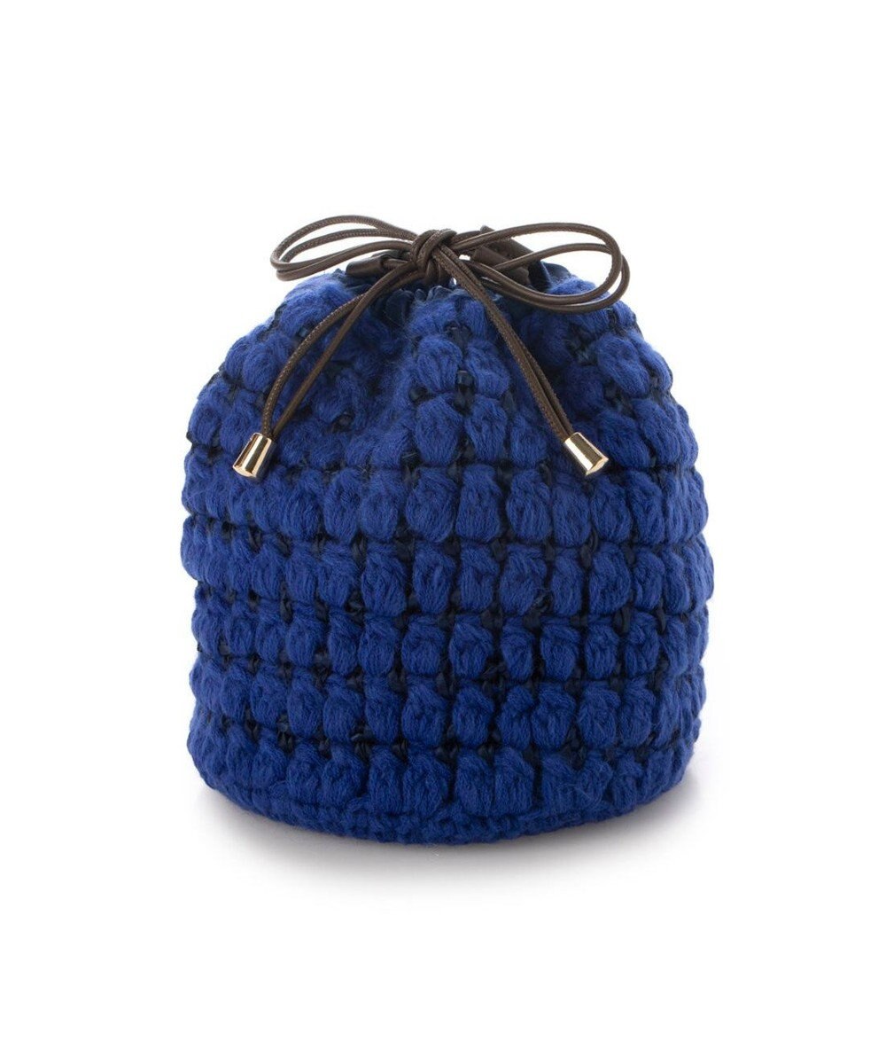 UNBILLION カシュカシュ cachecache / サテンリボン編み込み巾着ショルダー 