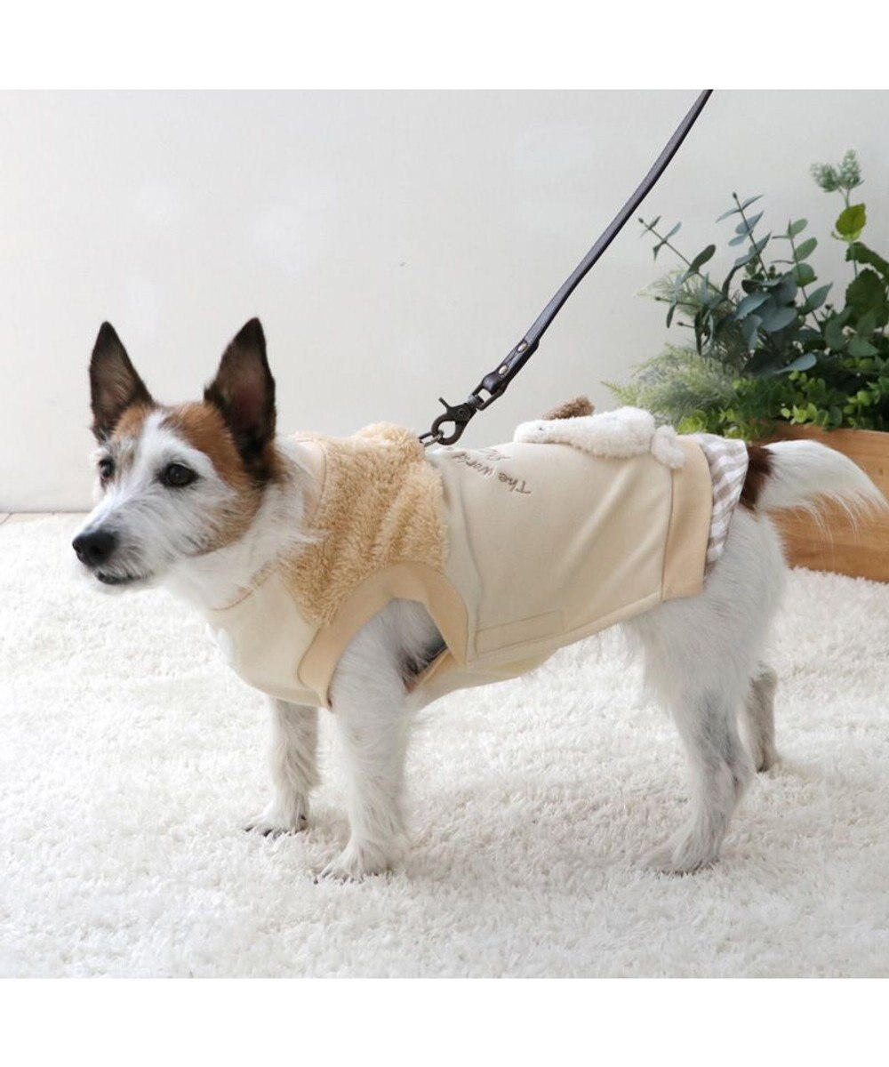 PET PARADISE スヌーピー 脇開きトレーナー 《ベージュ》 小型犬 