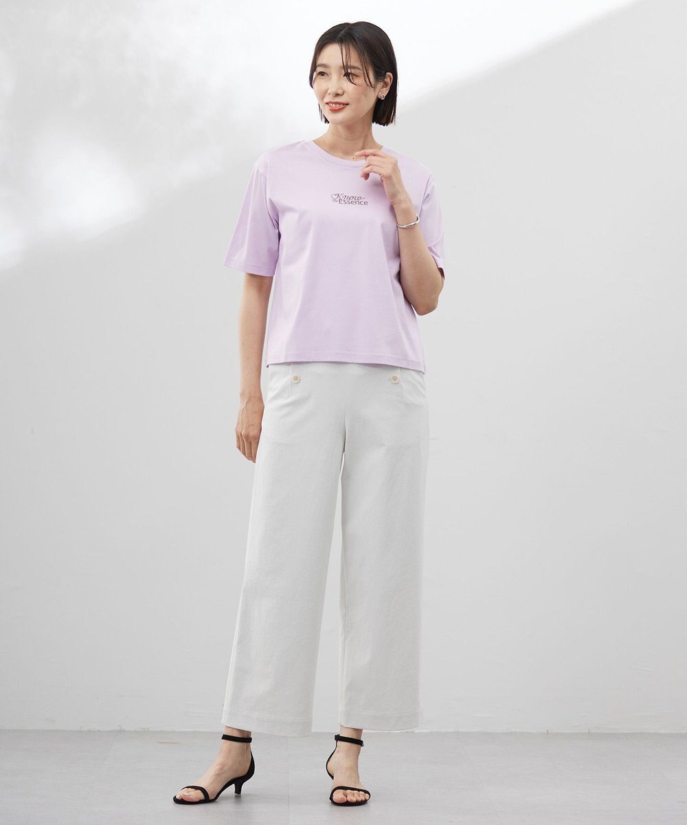 J.PRESS LADIES 【洗える】ロゴ Tシャツ 