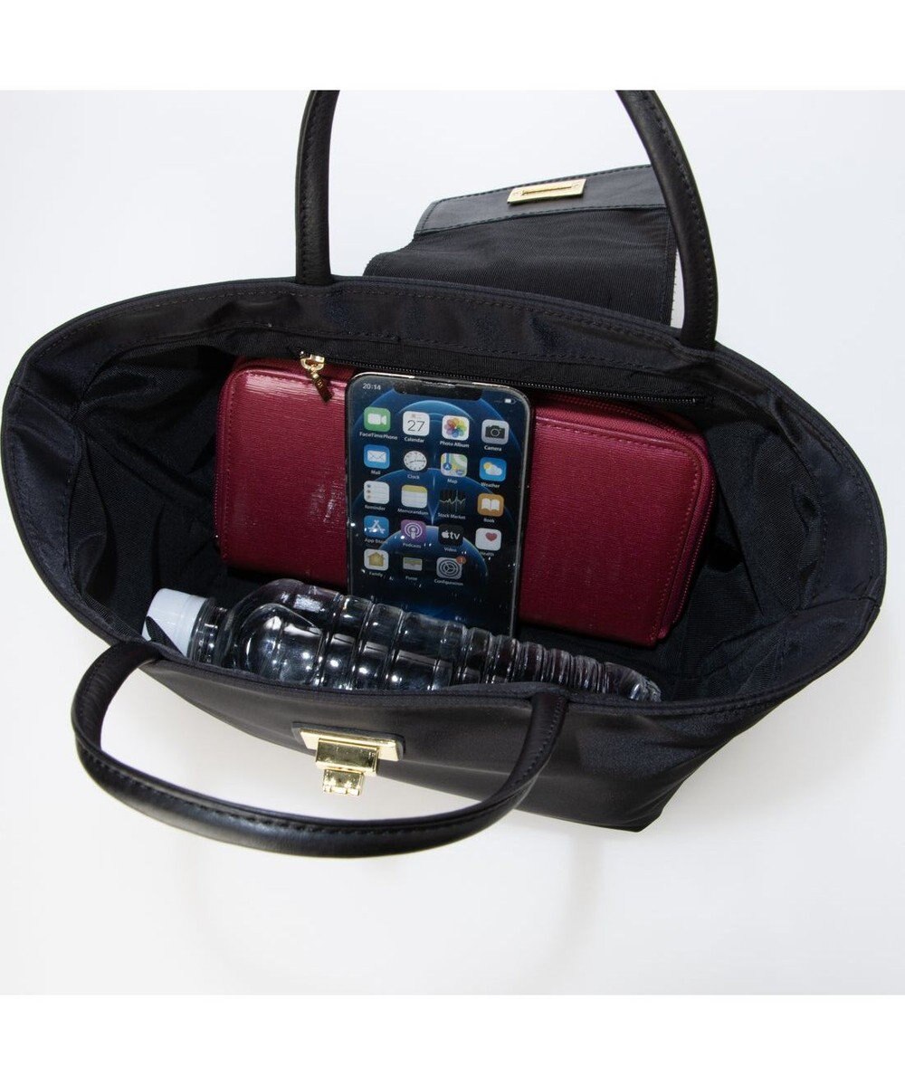 UNBILLION VERYコラボ ペルケ perche / ミニ牛革フラップナイロントートバック 