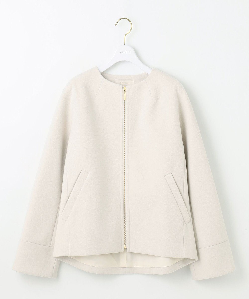 ANY SIS ウールライクドルマンショート コート 