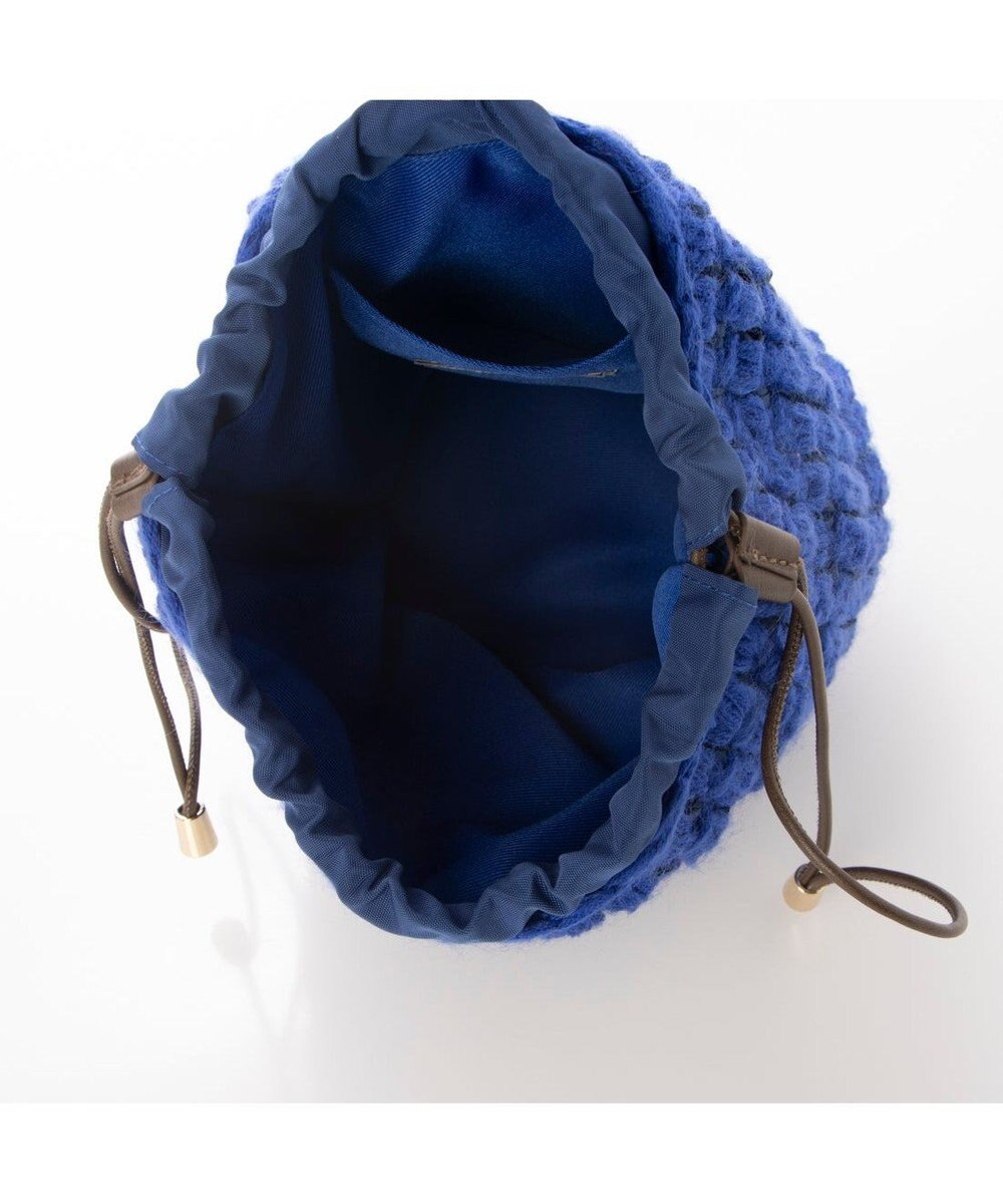 UNBILLION カシュカシュ cachecache / サテンリボン編み込み巾着ショルダー 