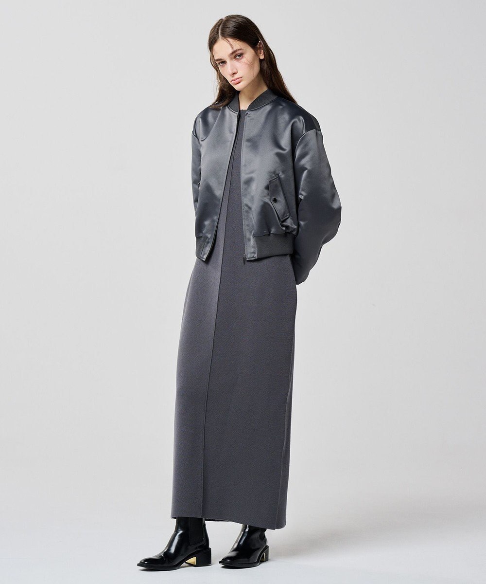 uncrave ラスターサテン ブルゾン（uncrave WHITE） 