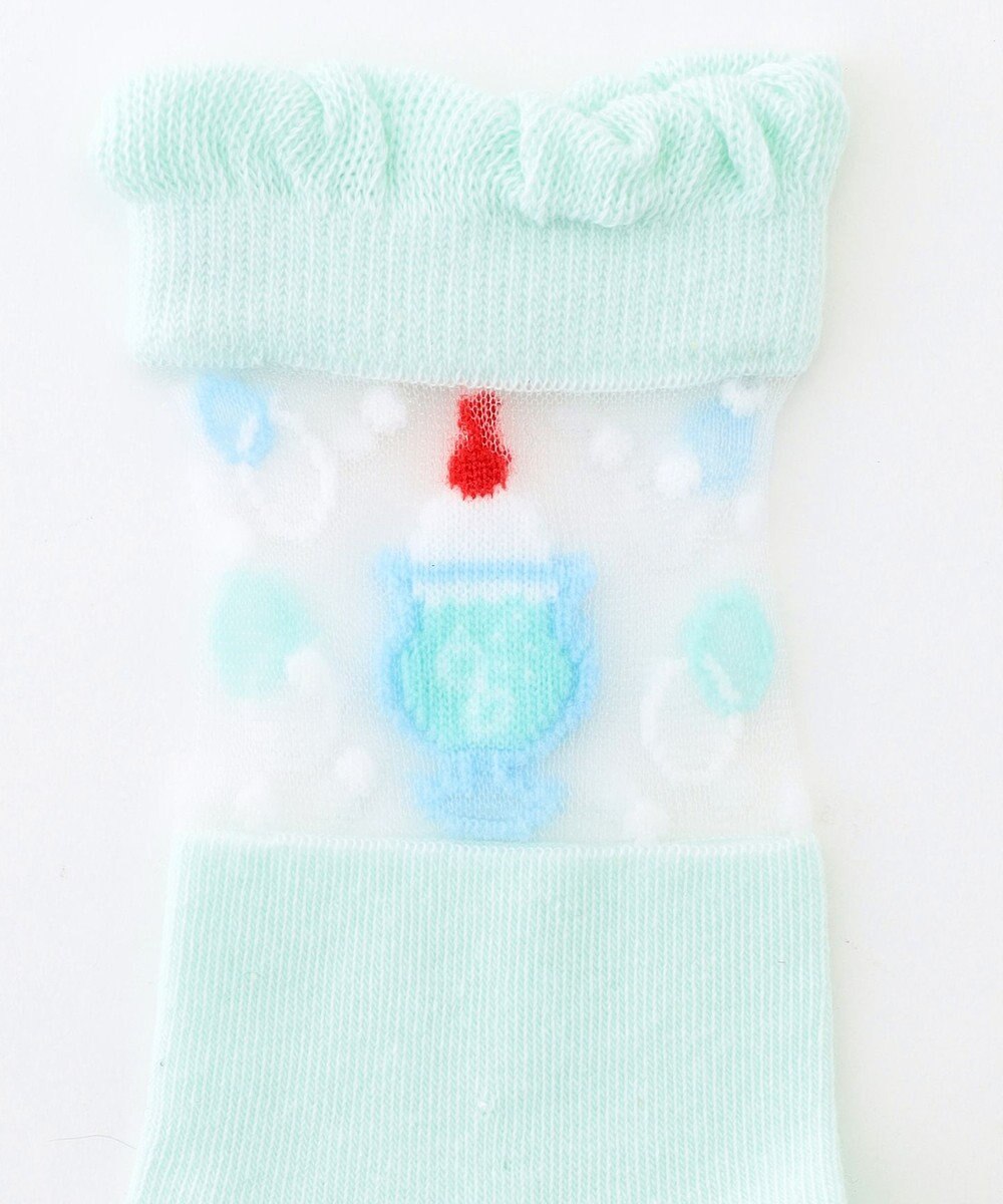 ANY KIDS シースルーモチーフソックス 