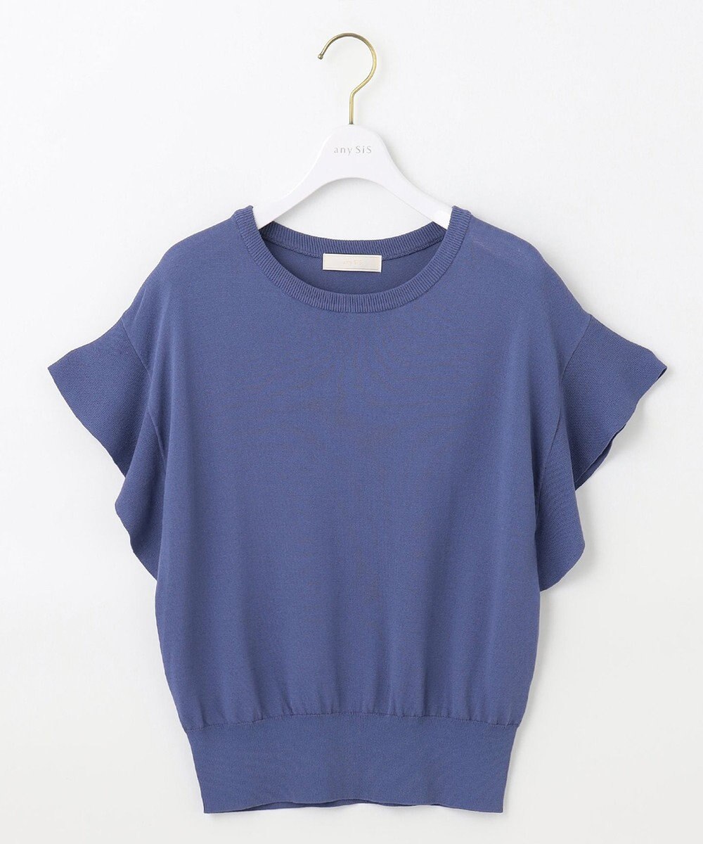 ANY SIS 【美人百花6月号掲載】フレンチスリーブニット Tシャツ 