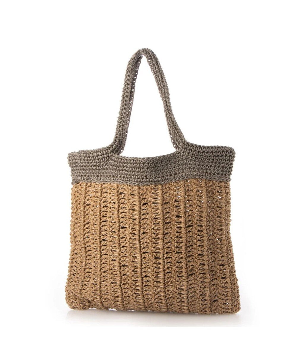 UNBILLION cachecache ペーパー切り替え横編みトートバッグ 