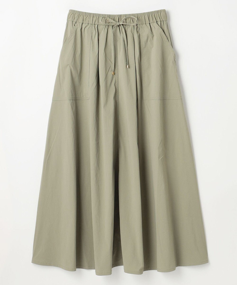 ANY 【ウエストゴム】ナイロンベイカーフレアスカート 