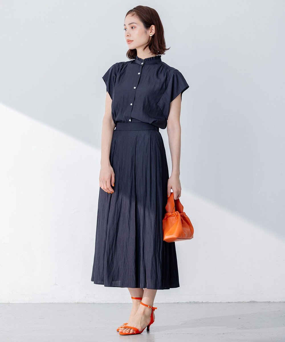 組曲 【大人気シリーズ】ギャザーライトデシン ブラウス 