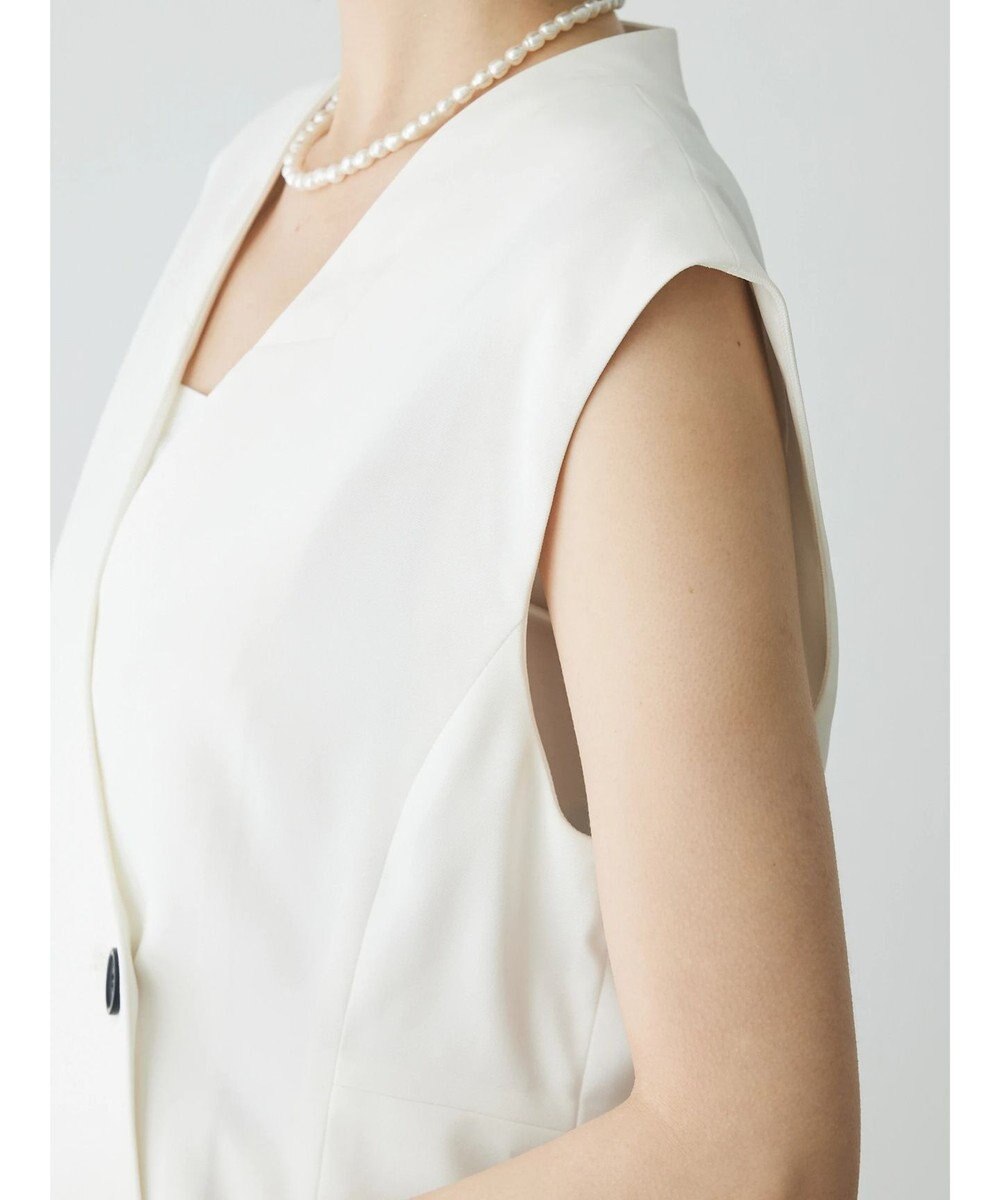 Green Parks AnriettMusee ネック切替デザインベスト 