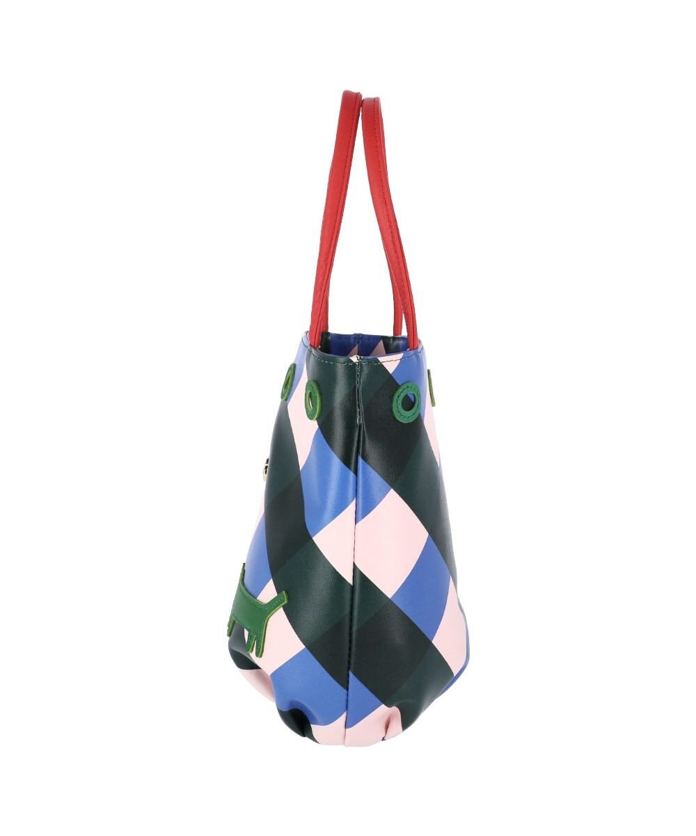 tsumori chisato CARRY くもネコチェック ハンドバッグ ミニバッグ 